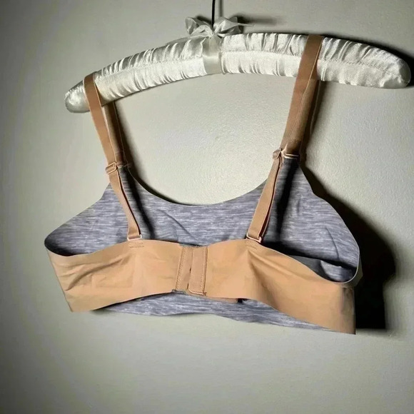 Knix by Knixwear Size 3 Beige Heather Gray Evolution Wire Free Bra Reversible - Picture 5 of 6